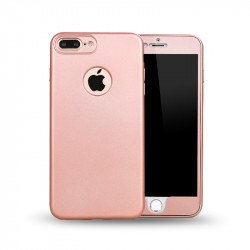 iPhone 7 Plus TPU Full Cover Hybrid Case (Rose Gold)